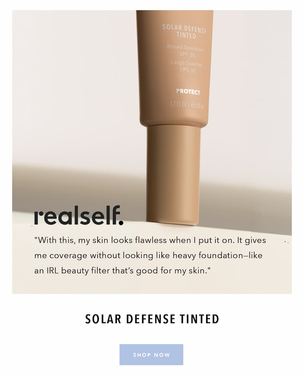realself: Solar Defense Tinted SPF 30