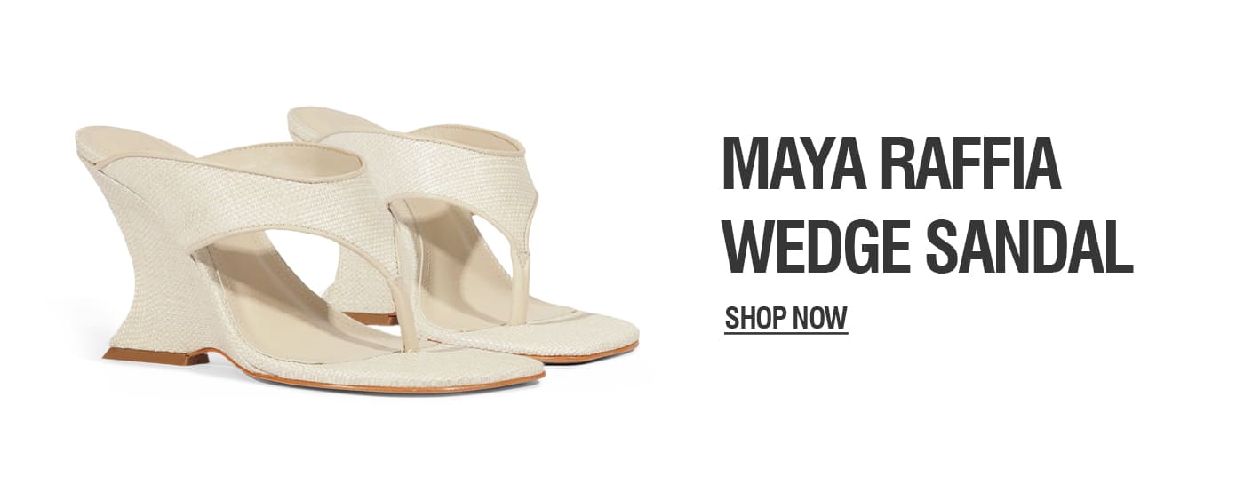 MAYA RAFFIA WEDGE SANDAL | SHOP NOW 
