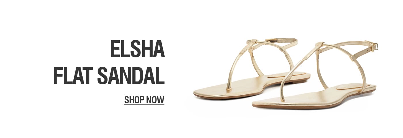 ELSHA FLAT SANDAL | SHOP NOW 