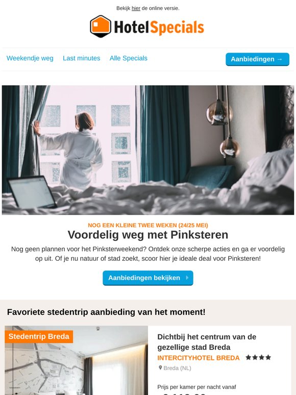 Voordelig weg met Pinksteren