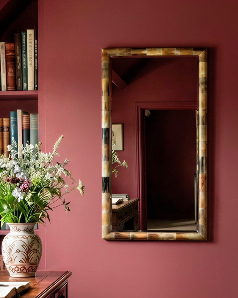 tortie mirror in natural bone