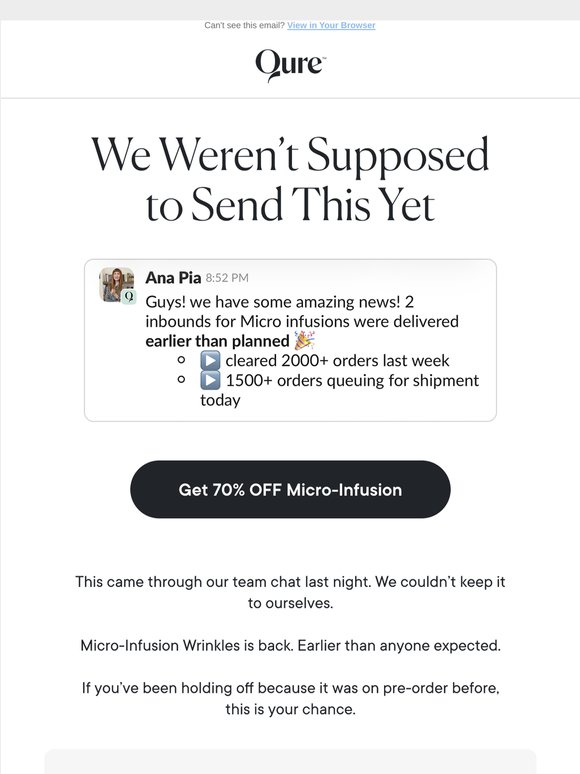 She messaged at 8:52PM