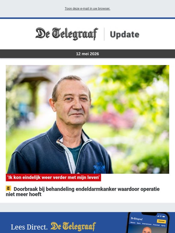 Doorbraak bij behandeling endeldarmkanker waardoor operatie niet meer hoeft: ’Ik kon weer verder met mijn leven’