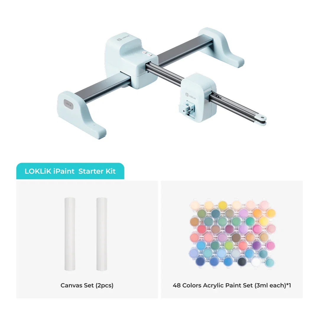 LOKLiK-HTVRONT iPaint | AI-Powered Painting Machine - iPaint Standard Kit / Bubble Blue