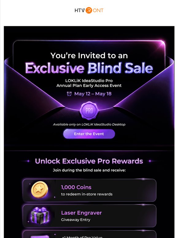 💌 You’re Invited: Exclusive Blind Sale For You