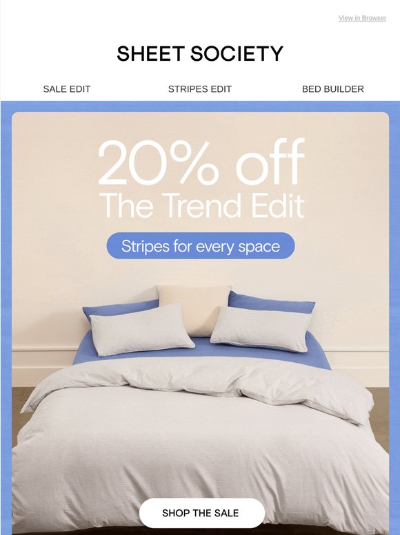 Must-have stripes, now 20% off