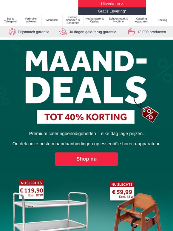 Onze beste deals – nu verkrijgbaar