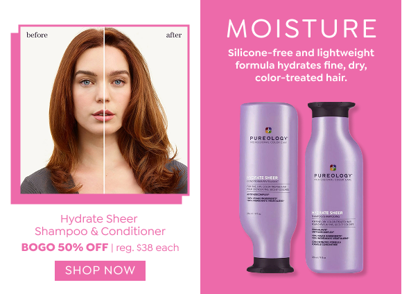 SHOP BUY ONE, GET ONE 50% OFF ALL PUREOLOGY