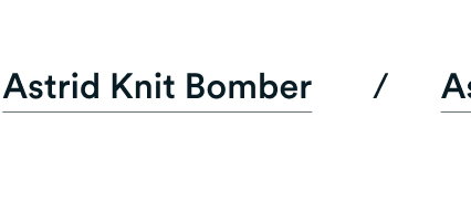 Astrid Knit Bomber