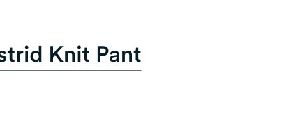 Astrid Knit Pant