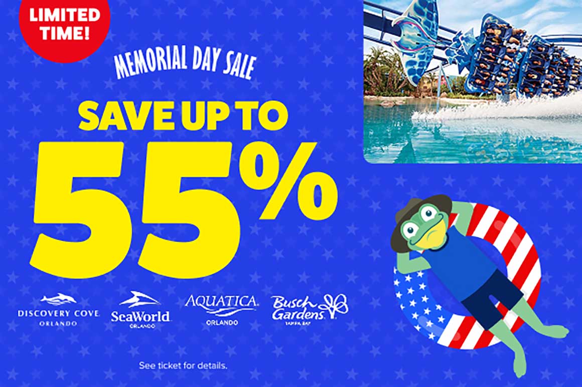 SeaWorld Memorial Day Sale