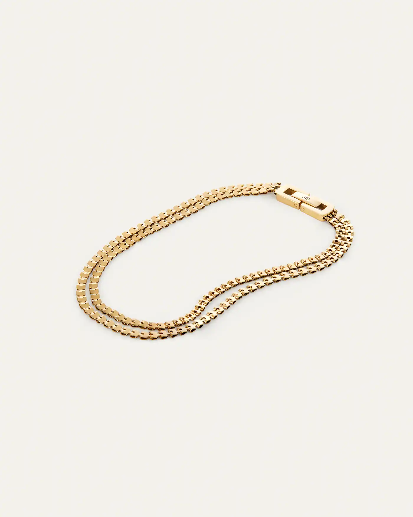 The look of a gold anklet stack in one easy-to-wear, water-resistant design. The Double Amalfi Anklet boasts two slinky chains made up of tiny square ...