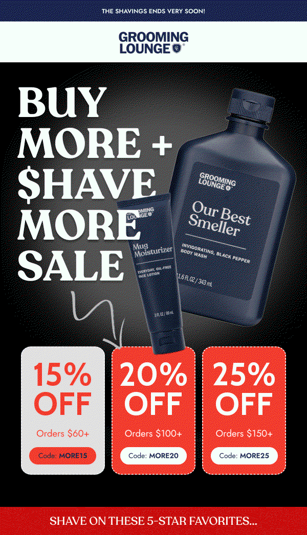 Buy More + Shave More Sale 
