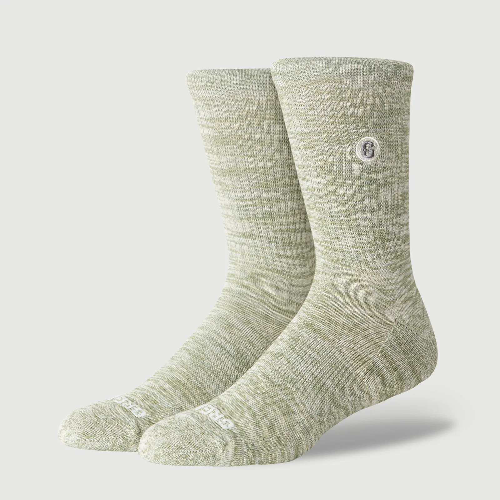 Image of The Melange Crew Sock - Sage