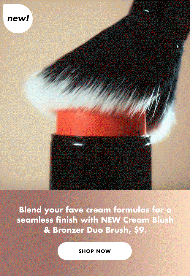 New Cream Blush & Bronzer Duo Brush