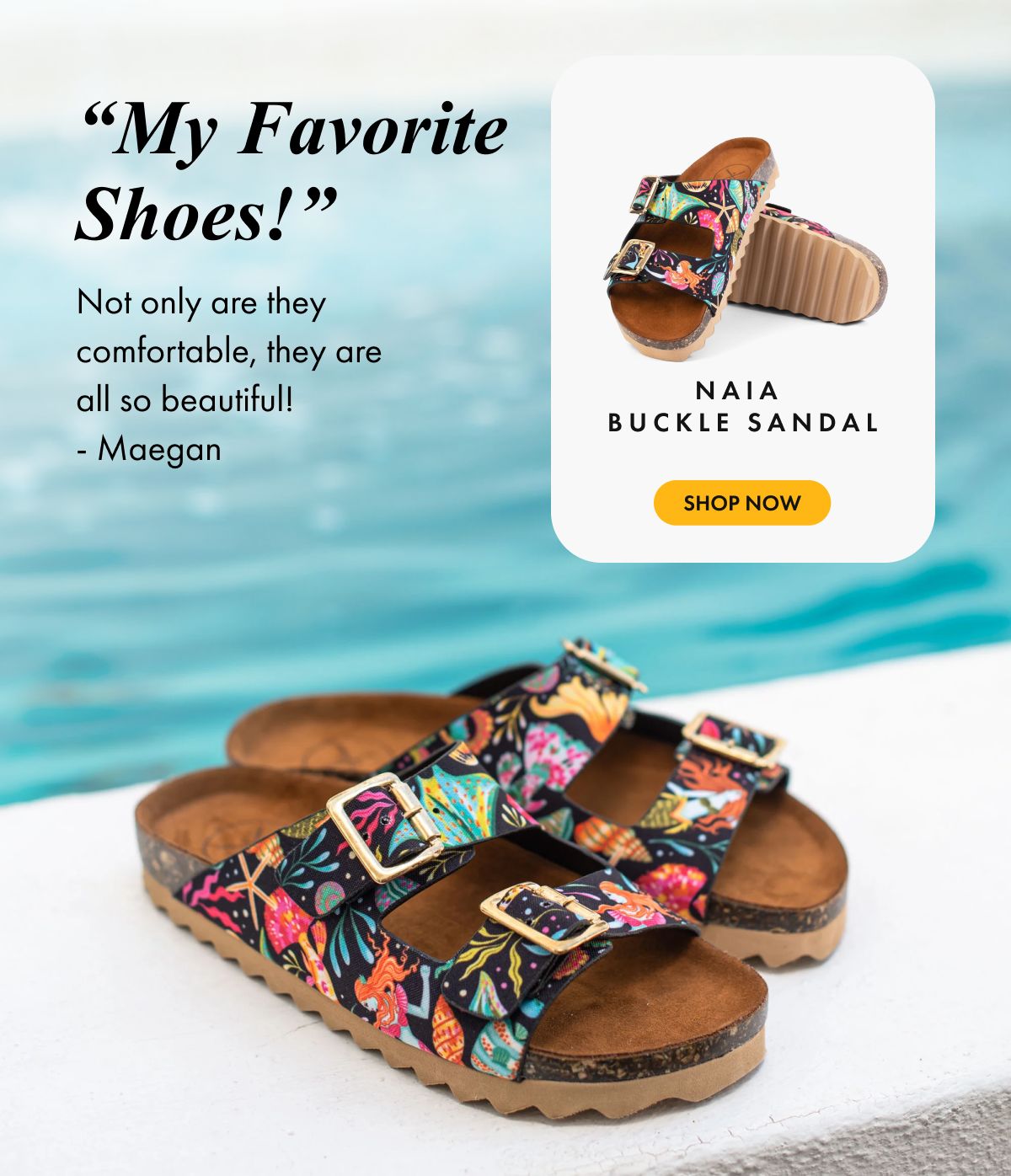 Naia Buckle Sandal