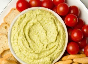 El hummus de guisantes