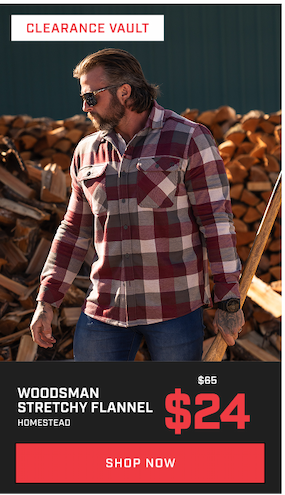 woodsman stretchy flannel