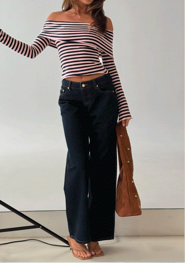Ellanor Low Rise Straight Leg Jeans Indigo Blue
