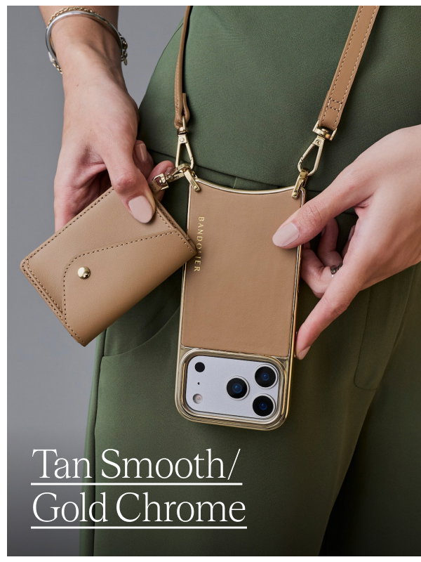 Tan Smooth/Gold Chrome