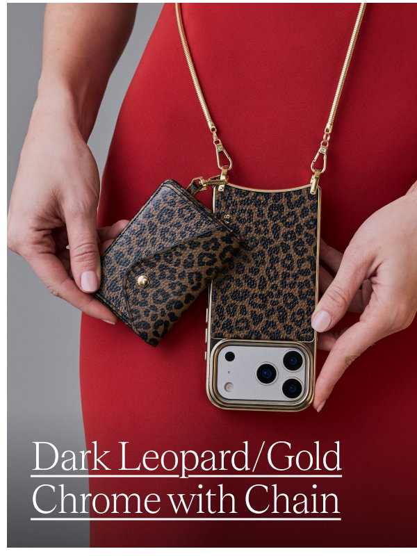 Dark Peopard/Gold Chrome with Chain