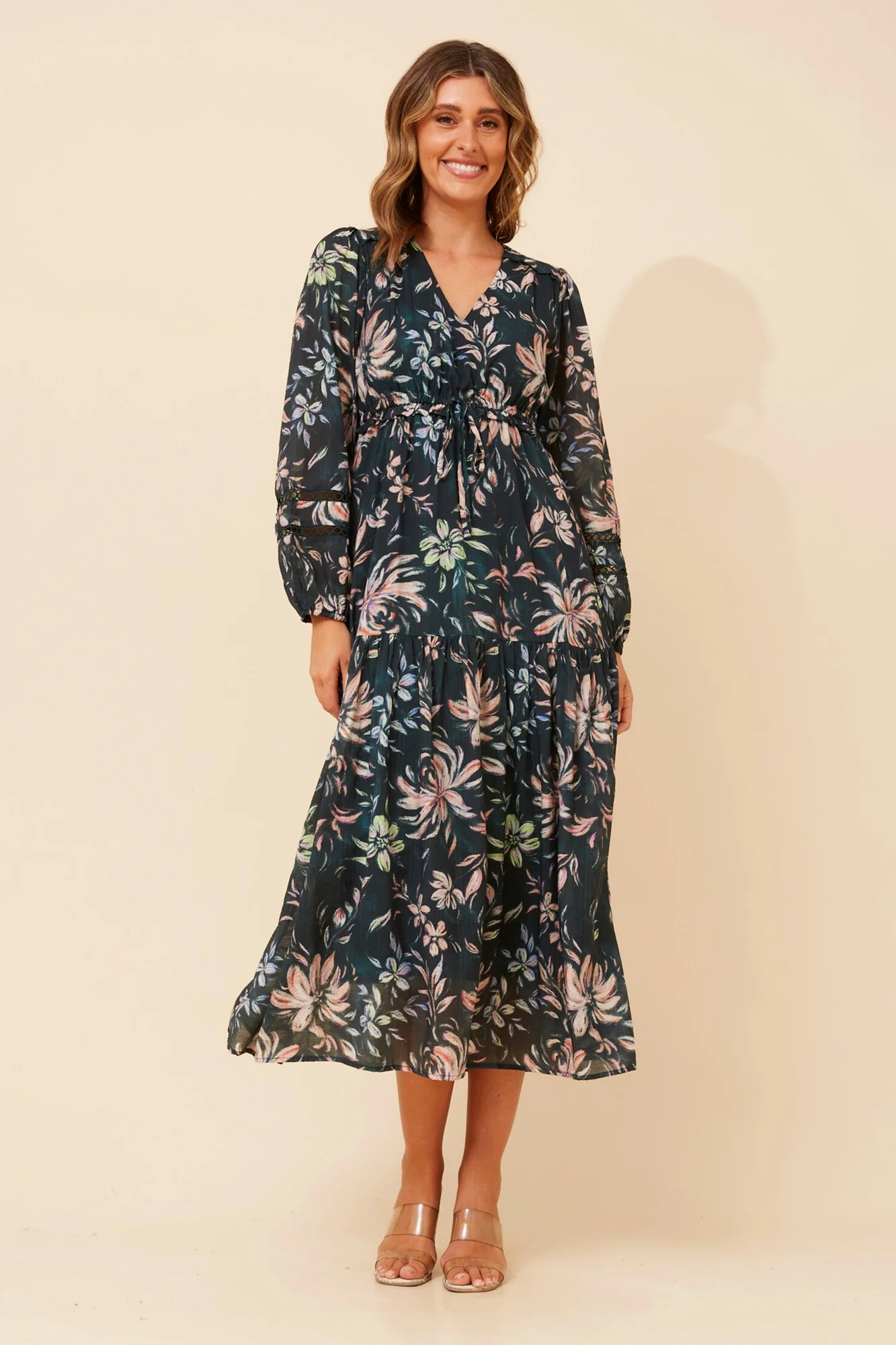 Image of CRYSTELLE FLORAL MAXI DRESS