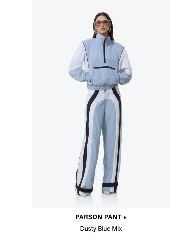 PARSON PANT DUSTY BLUE MIX