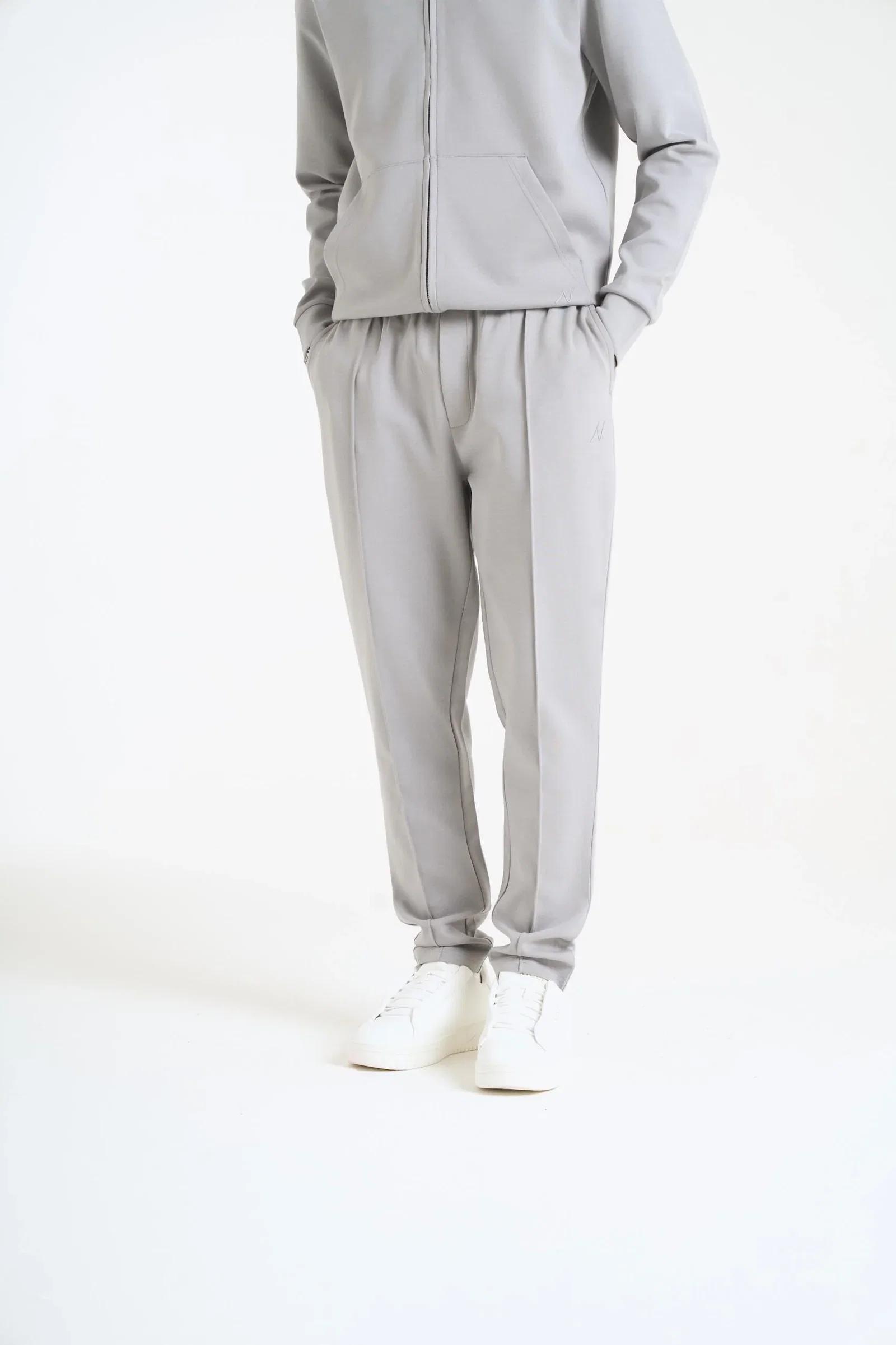 Image of NICCE Mens Luxe Piping Jogger | Circular Grey