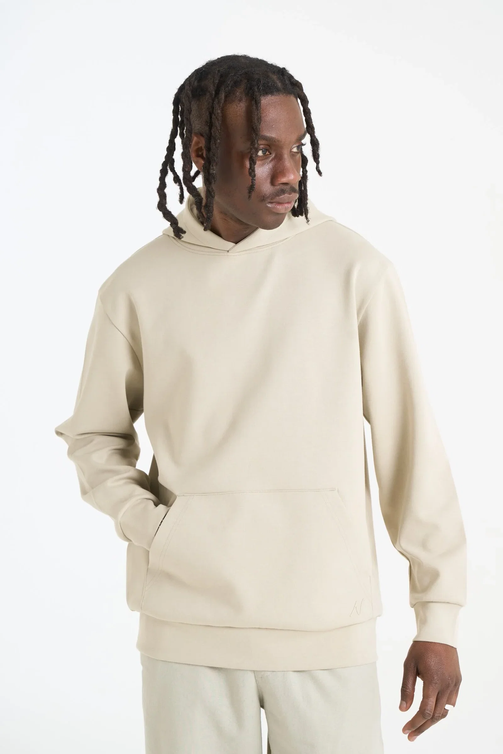 Image of NICCE Mens Luxe Hoodie | Grey Stone