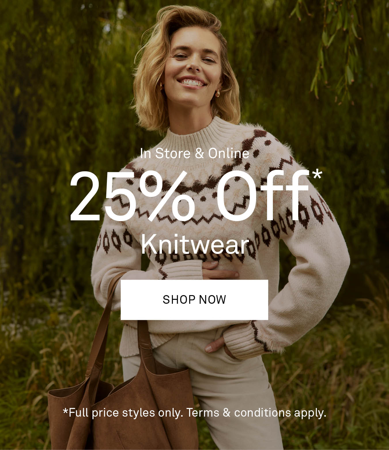 25% Off Knitwear