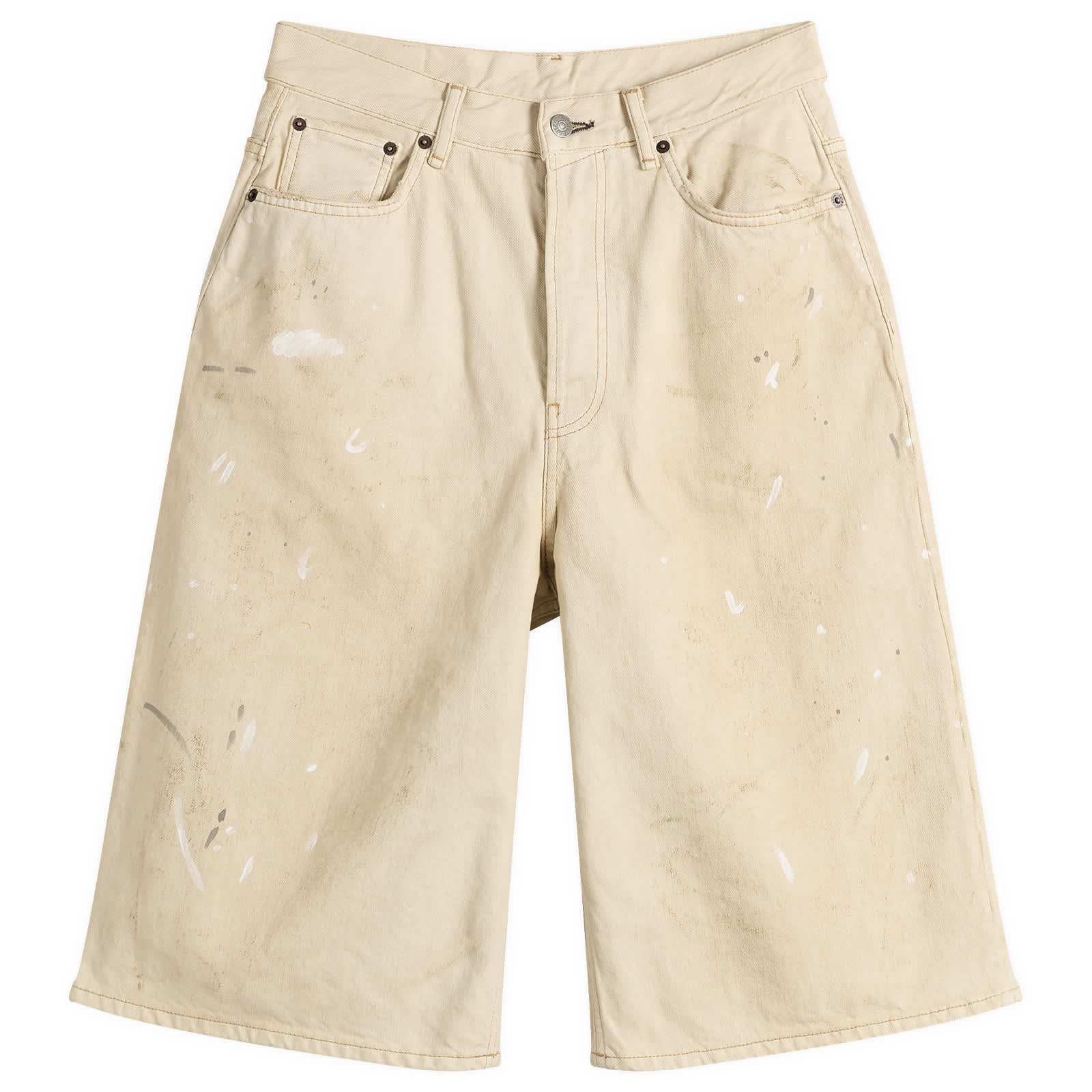 Acne Studios Judda White Trafalgar Denim Shorts