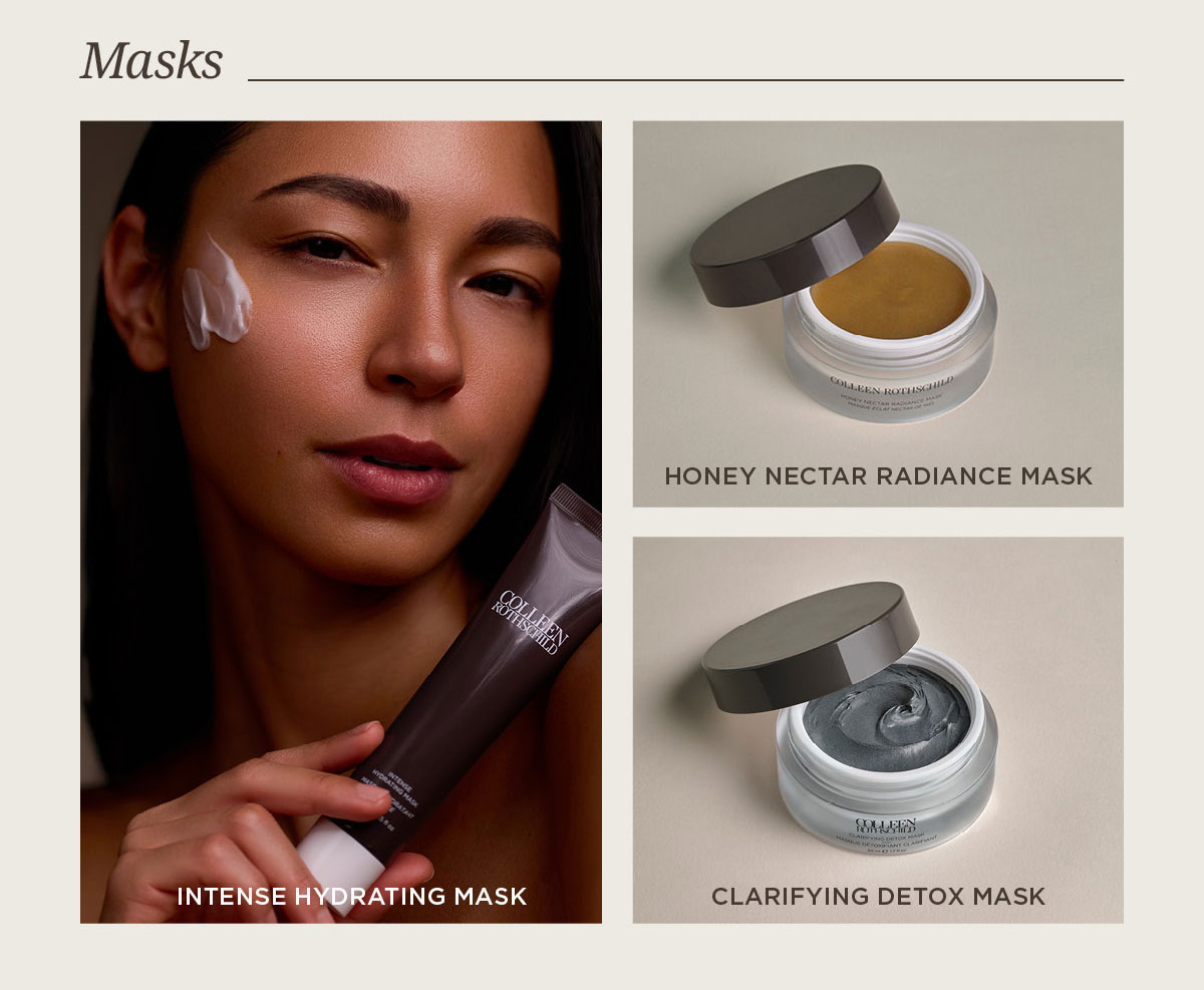 Friends and Family skincare sale email from Colleen Rothschild Beauty featuring 25% off everything or 30% off orders over $150, highlighting a curated routine organized by skincare categories to help customers build a complete regimen, including cleansers like Radiant Cleansing Balm and Balancing Gel Cleanser for removing makeup and refreshing skin, exfoliators such as Dual Enzyme Polish and Mandelic Acid Radiance Serum to smooth texture and boost radiance, moisturizers including Extreme Recovery Cream, Sheer Renewal Cream, and Moisture Veil Silk Emulsion for deep hydration and barrier support, targeted serums like Retinol Supreme Night Oil, Hyaluronic Serum, and Vitamin C Brightening Serum for anti-aging, hydration, and brightening benefits, and masks like Honey Nectar Radiance Mask for weekly treatment and glow, all positioned as essential steps in a results-driven skincare routine with limited-time savings encouraging customers to shop their full routine before the sale ends