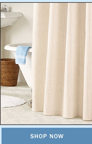 Shop Now. Cotton Duck Shower Curtain, In 2 Sizes