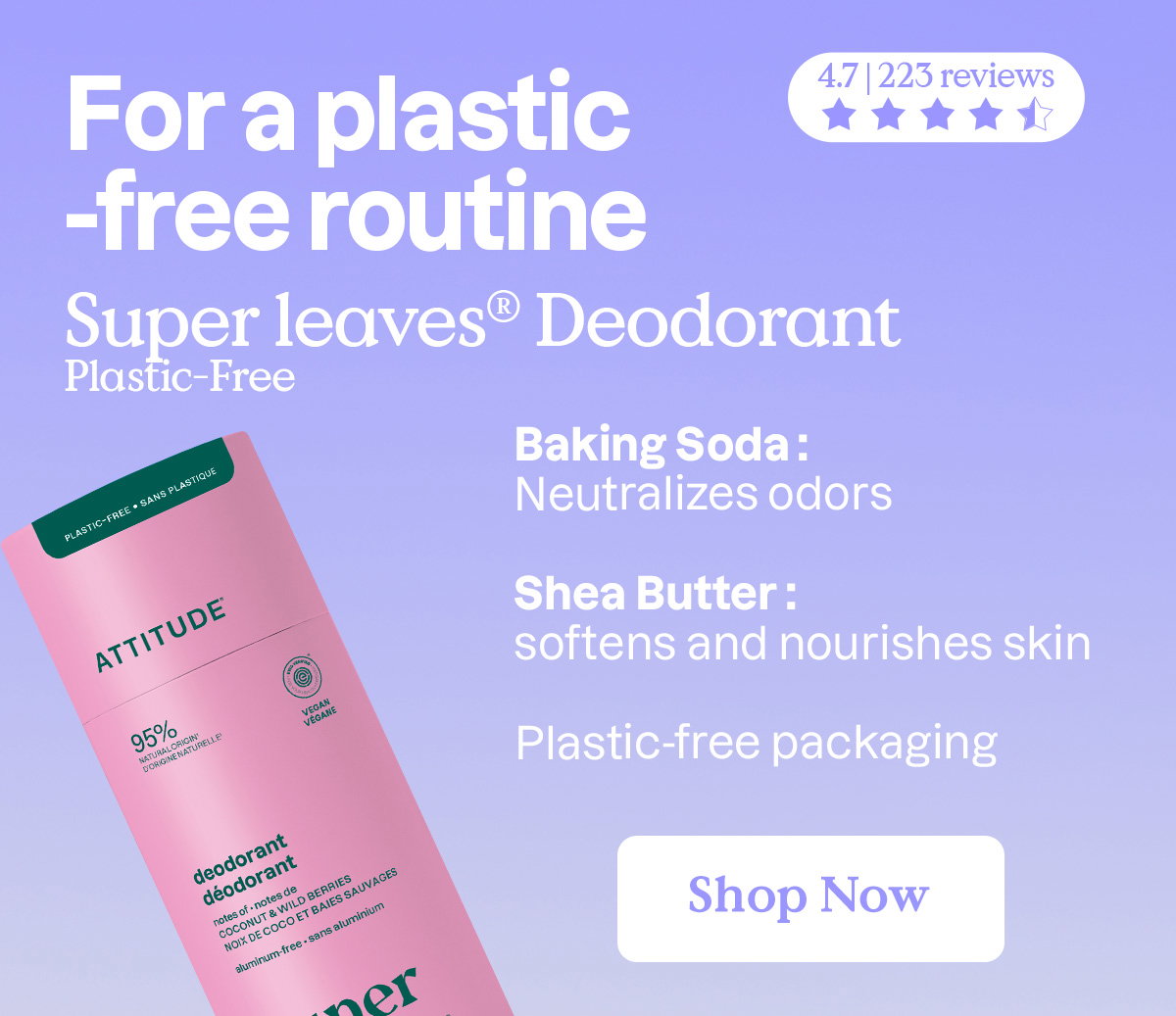 For a plastic-free routine