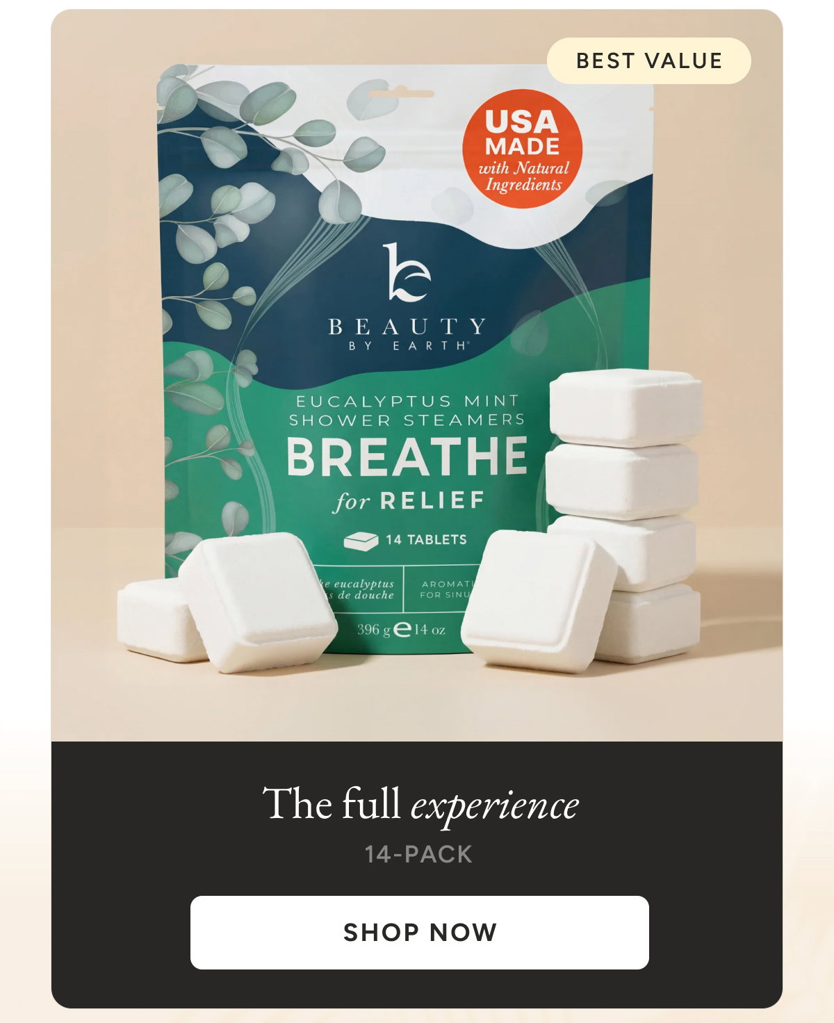 The full experience. 14-pack. Shop now.
