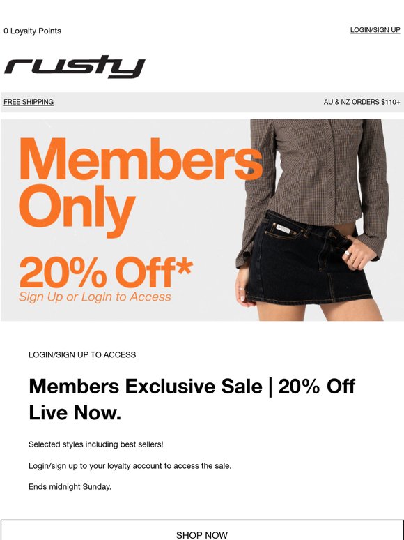 Flash Sale | 20% Off Live Now