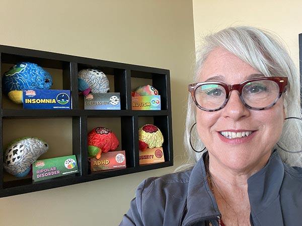 Ambassador with Mental Health plushies