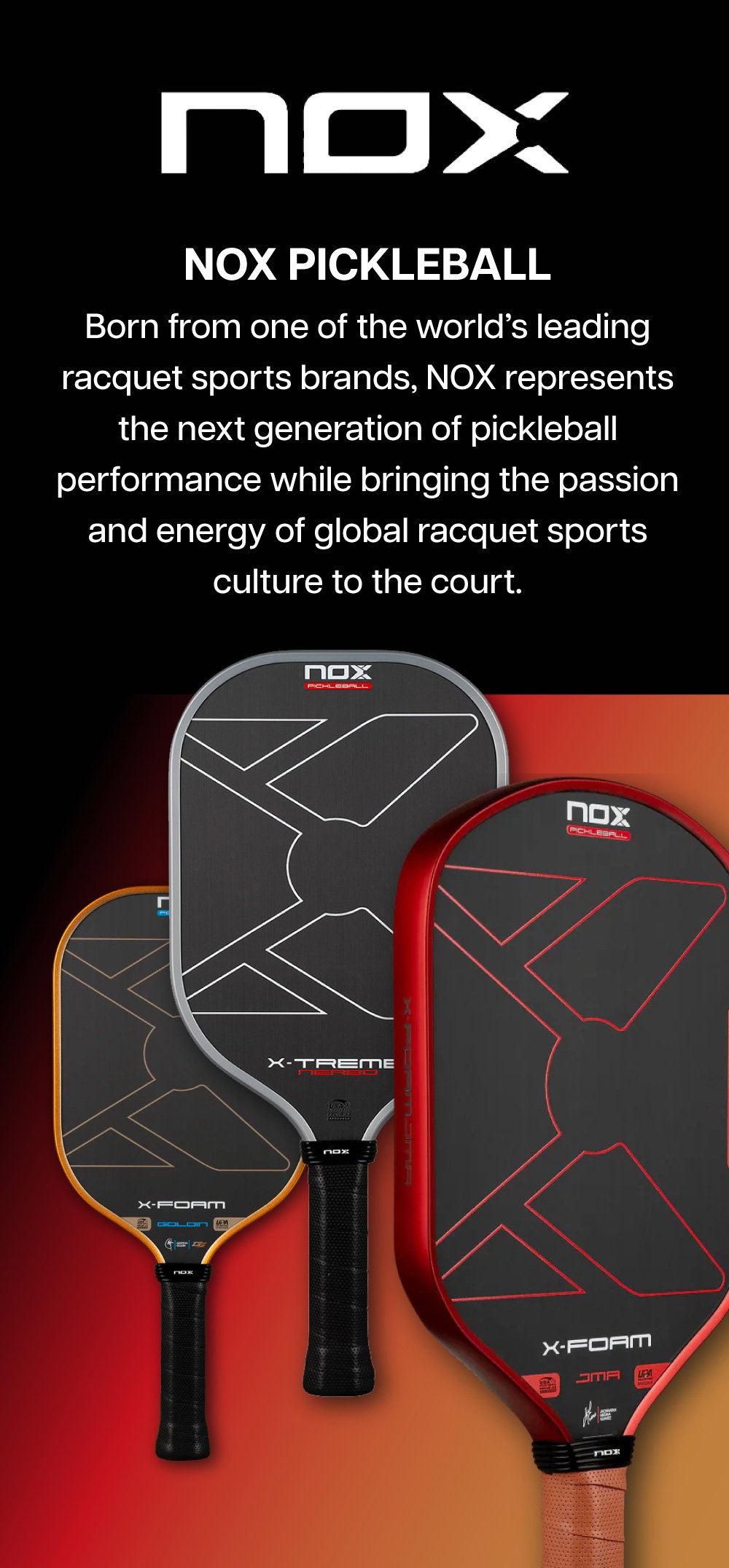 NOX PICKLEBALL PADDLES 