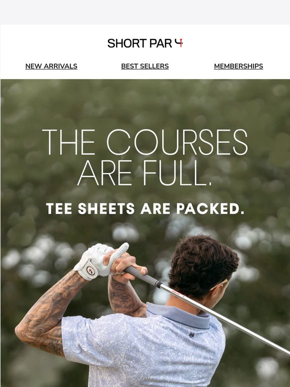 Spring is here. Your playing partners noticed.