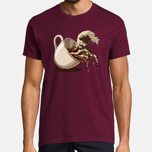 Camiseta gran ola de cafe 