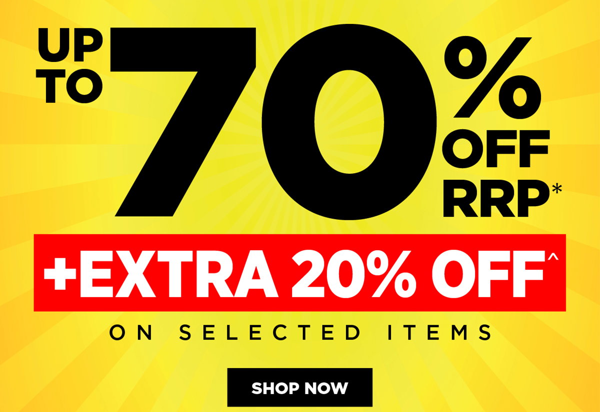 OVERSTOCK CLEARANCE SALE UP TO 55% OFF RRP* ALL THIS STOCK MUST GO! SHOP NOW