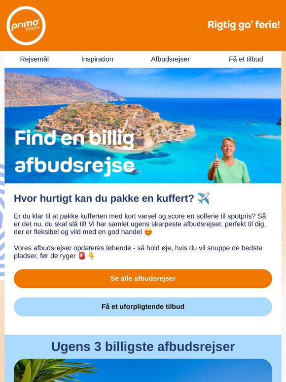 Her er ugens afbudsrejser ⛱️