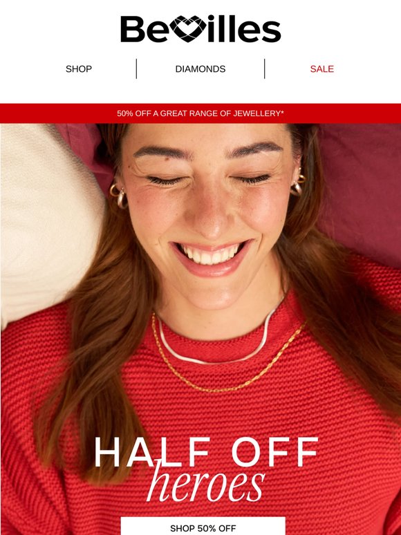 50% Off Jewellery You’ll Love