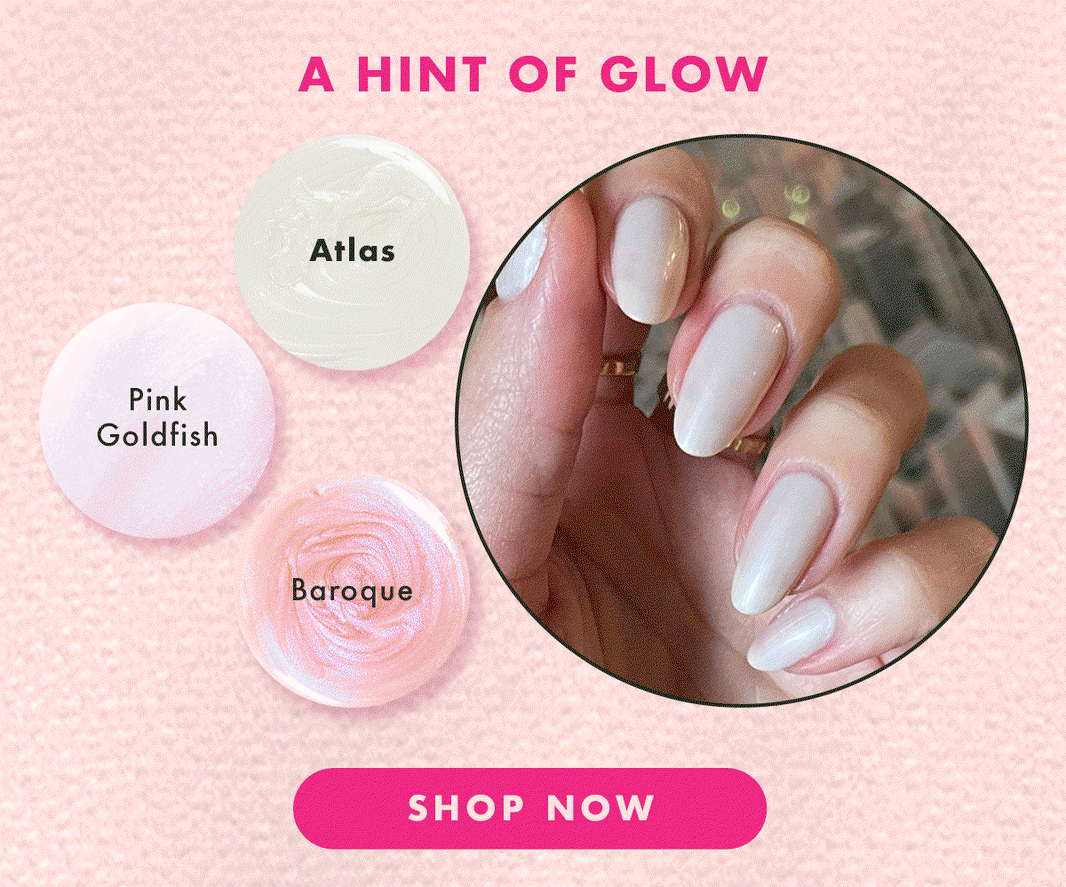 a hint of glow. shop now.