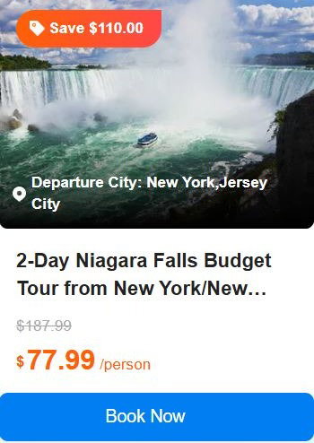 2-Day Niagara Falls Budget Tour from New York/New Jersey【Flexible Pay-on-Tour Options】 4.7 (479 reviews) Tour Code: 141