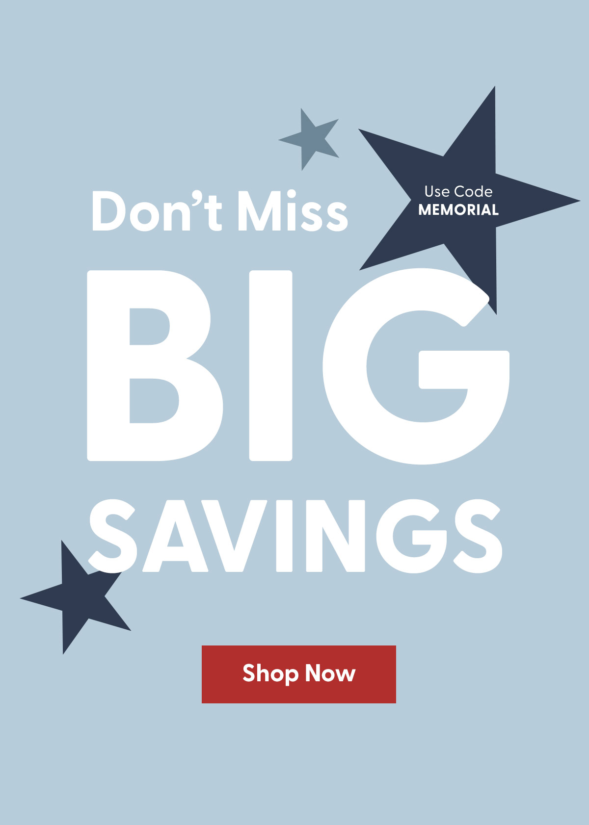 Don't Miss Big Savings