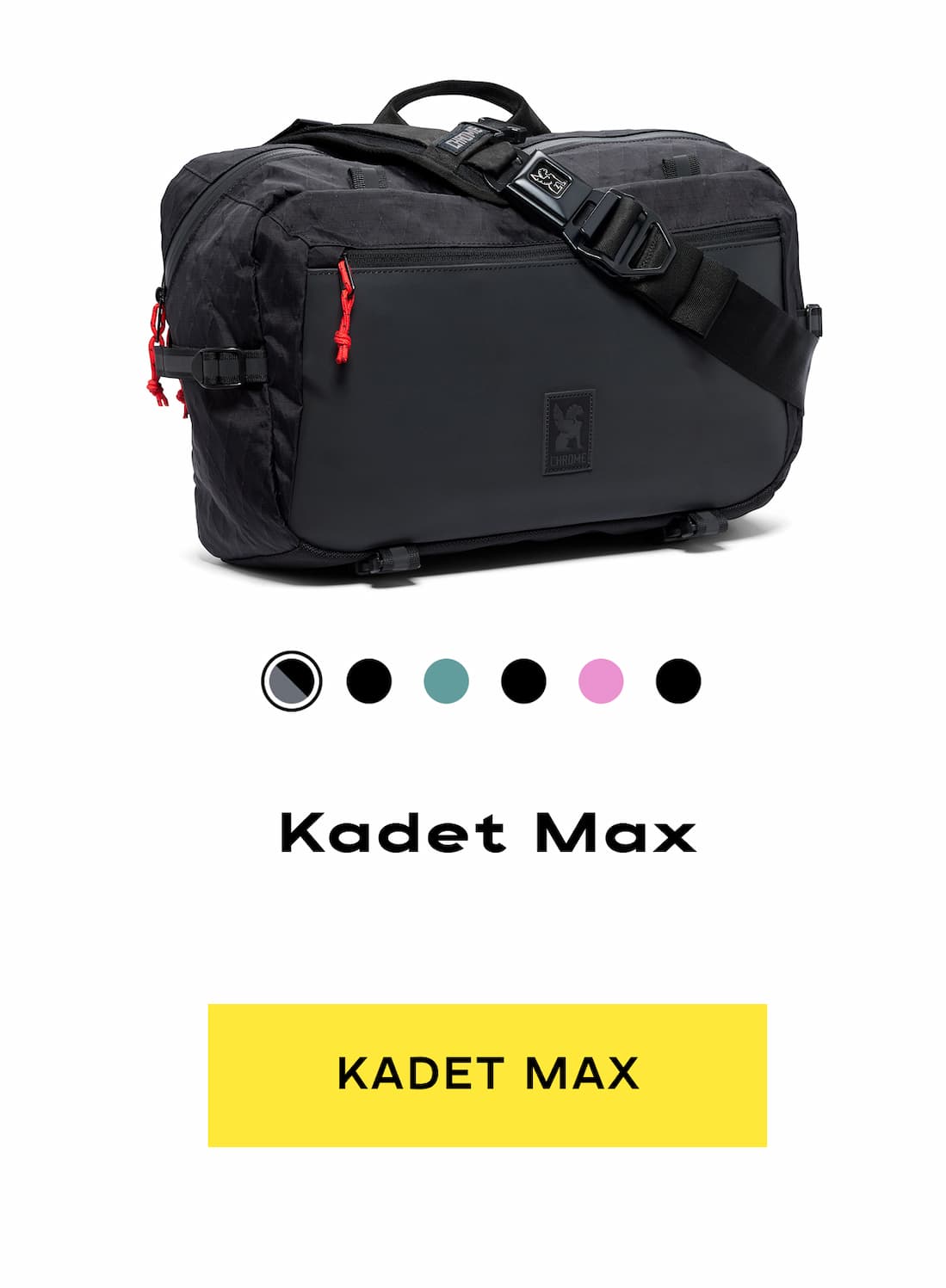 Kadet Max 15L Sling in Black Reflective