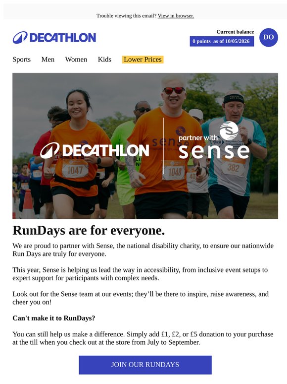 Decathlon and Sense partner to champion disability sport