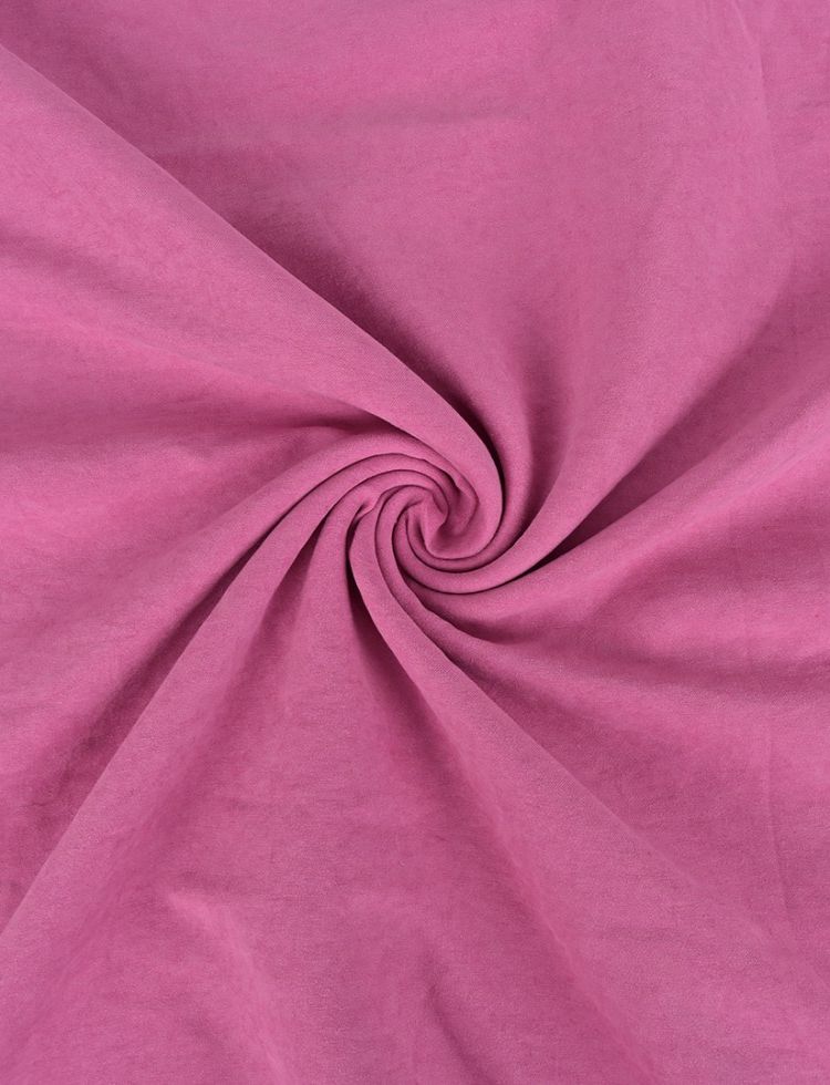 Minerva Core Range Sandwash Crushed Viscose Cupro Fabric Bright Pink