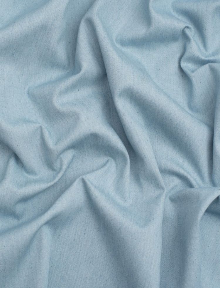 Minerva Core Range 290gsm Soft Washed Denim Fabric Ice Blue